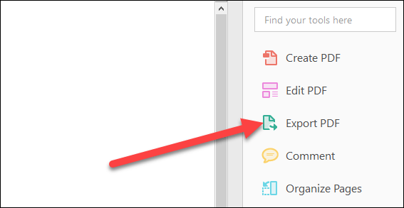 convert PDF to word using Adobe Acrobat DC/Acrobat Reader DC