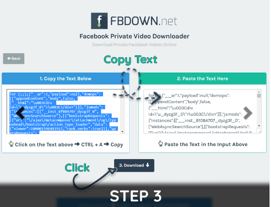 Tips to download Facebook Private Videos VIA FBdown-3