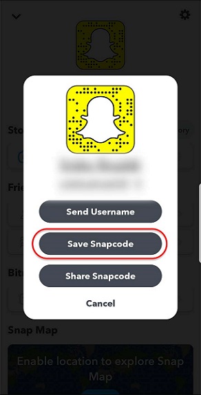Use Snapcode to Find Friends