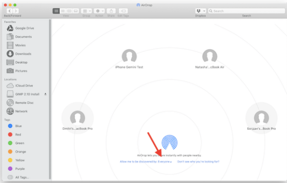 Using AirDrop to Import/Download Photos from iPhone to Mac