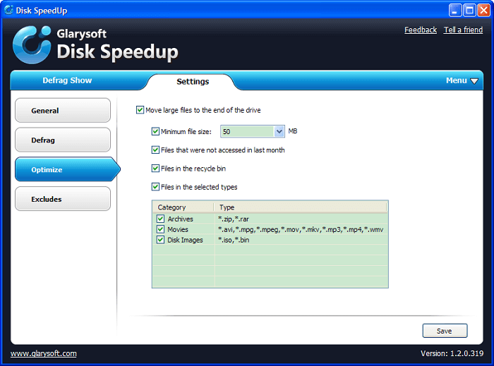 GlarySoft Disk Speedup- Best Disk Defragmenter Software