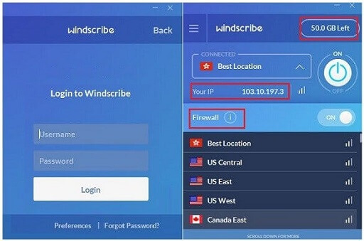 . Windscribe- VPN Server for Windows 10