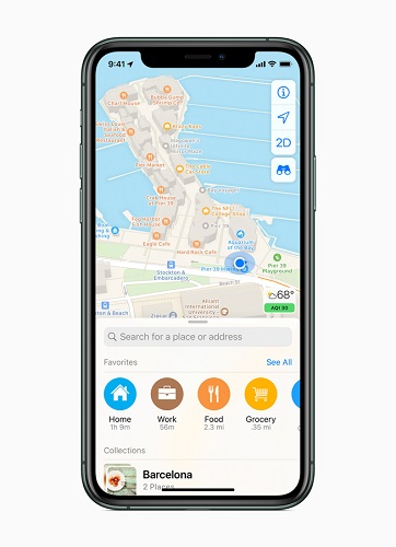Apple Rolls Out a new redesigned map for All Users in the USA-3