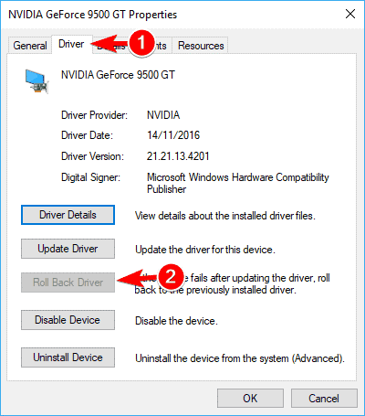Roll Back the Graphics Card Drivers to the Previous Version