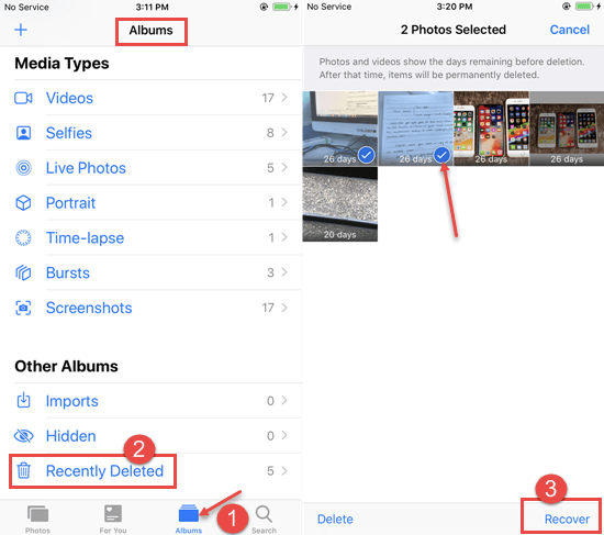 How to Find Recently Deleted Photos on iPhone