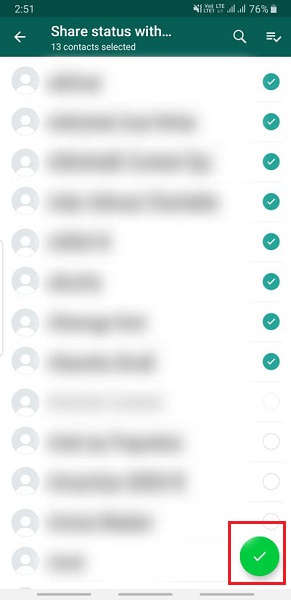 Steps to hide WhatsApp status from some contacts-1