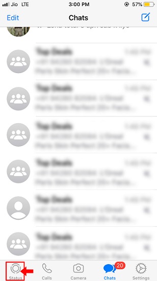 How to show or hide WhatsApp status to selected contacts on the iPhone