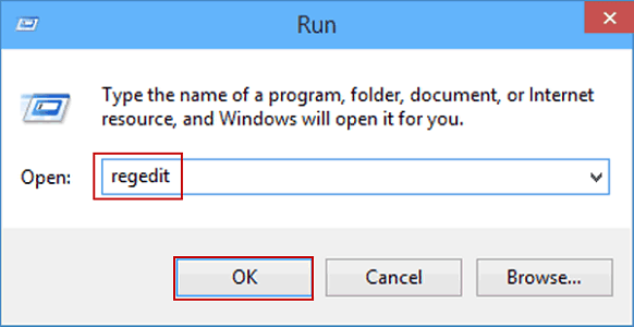 Use the registry editor to fix Microsoft compatibility telemetry high disk