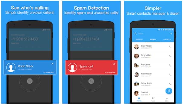 Simpler Caller ID - Contacts and Dialer