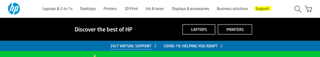 HP official website support