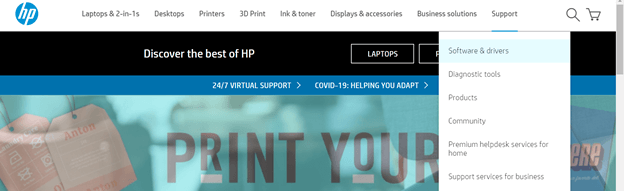 Choose Software and drivers for HP lasterjet 1102 driver