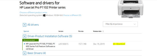 hp laserjet p1102w download drivers windows 8.1