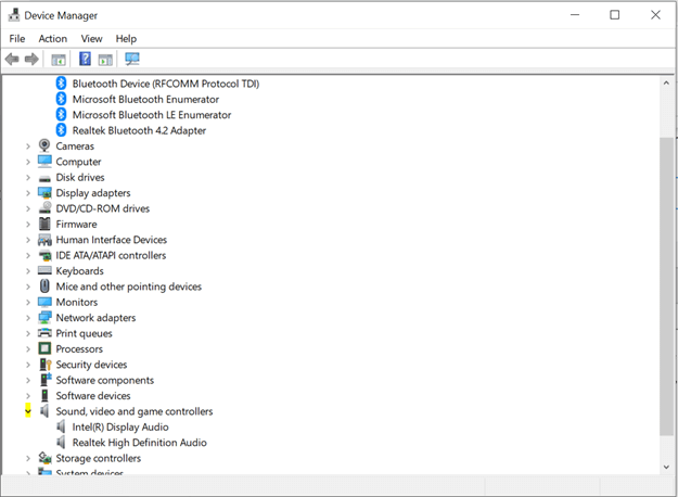 device manager window