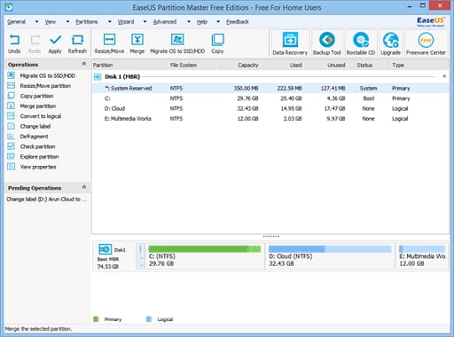 EaseUS Partition Master