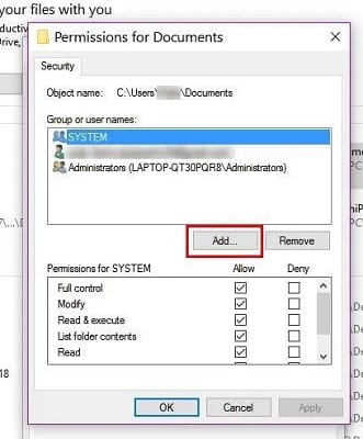 permission for document