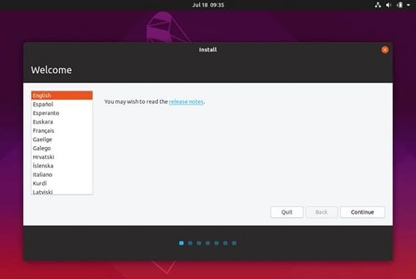 select language for ubuntu