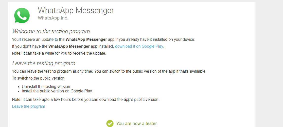 To be a beta tester via browser