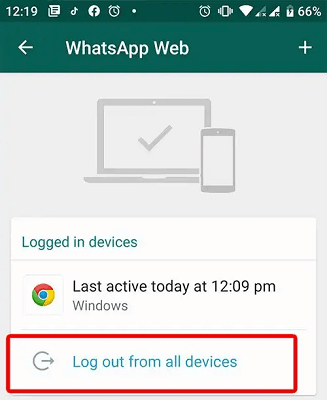 logout whatsapp web