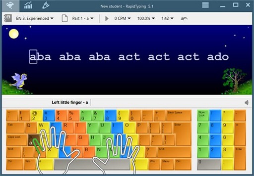 Rapid Typing Tutor- best free typing software