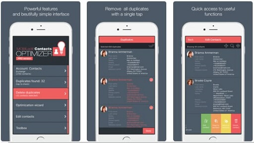 Contacts Optimizer- remove duplicate contacts on iPhone and Android