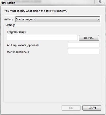 Browse tab to discover and select the file