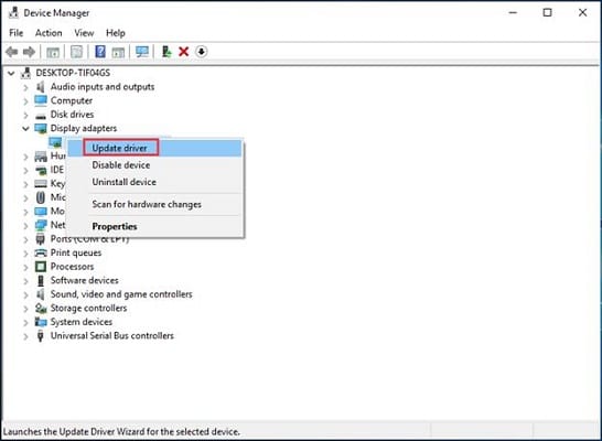 Update AMD driver