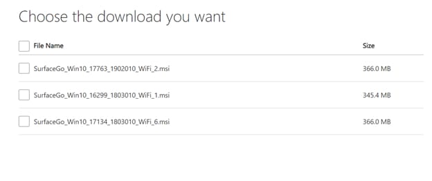 choose driver for download