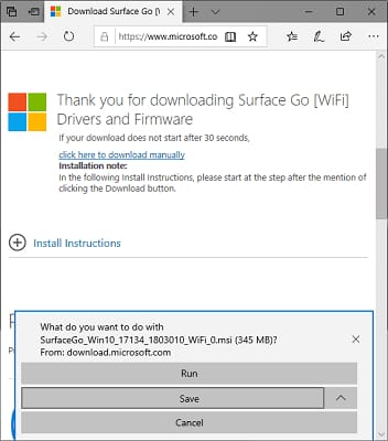 save for download firmware driver