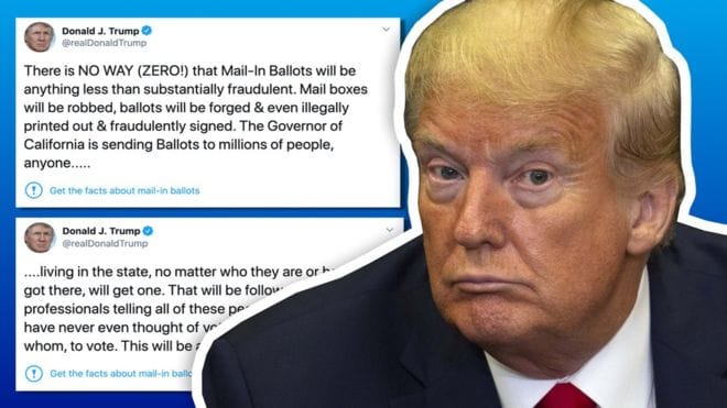trump twitter react
