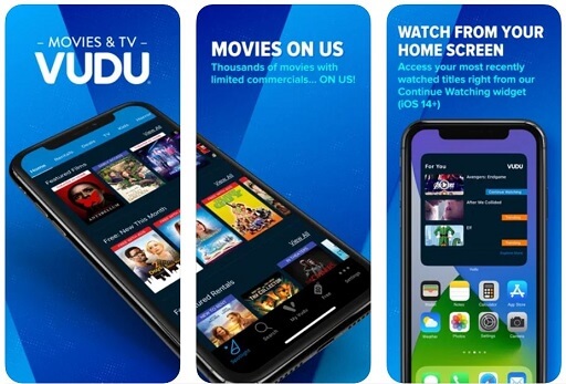 Vudu - Best Free movie streaming platform