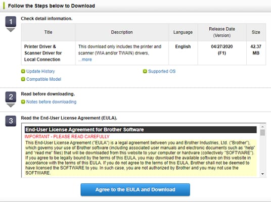 download Brother printer drivers on your PC
