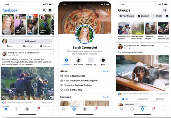 Facebook (Best Social Media App)