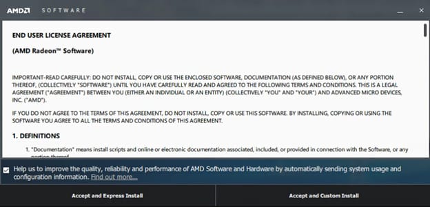 amd driver end user license agreement