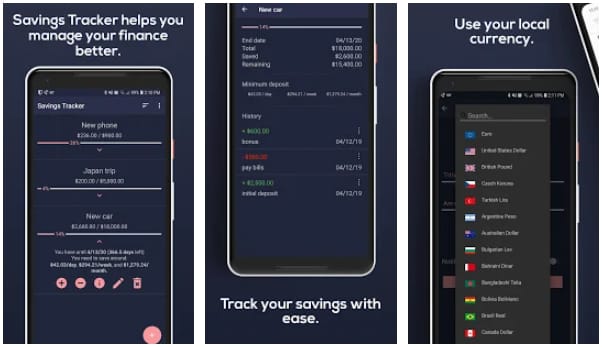 Savings Tracker