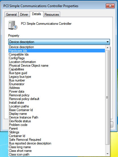 Update driver via hardware id-2