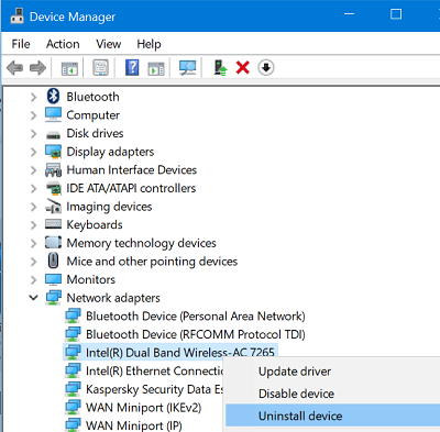 Install the network adapter driver again-1