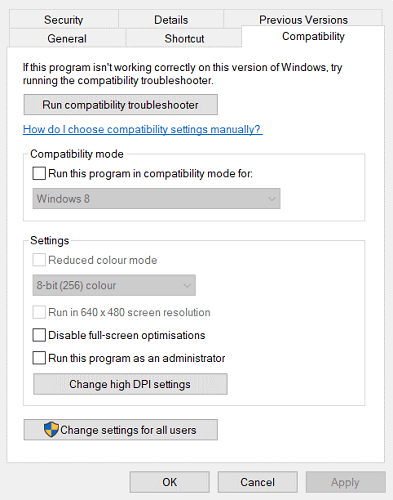 Make The Fullscreen Optimization Disable