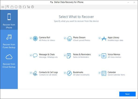 Stellar Data Recovery for iPhone Stellar Data Recovery for iPhone