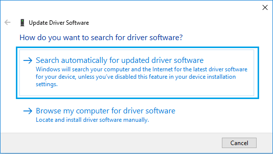 Use Device Manager to install HP drivers-1