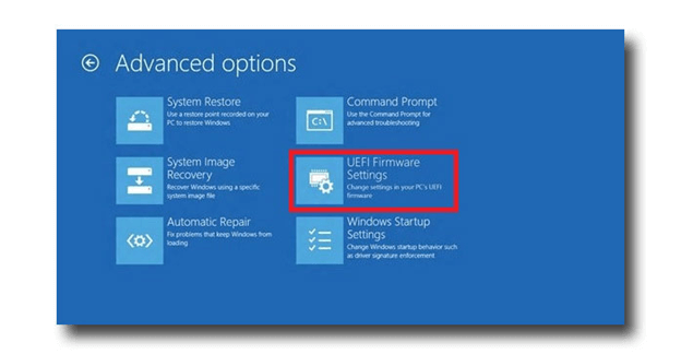 troubleshoot UEFI Firmware Settings