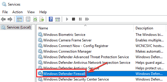 Enable the Windows Defender Service