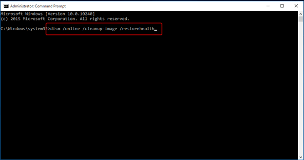 DISM Online Cleanup-Image RestoreHealth