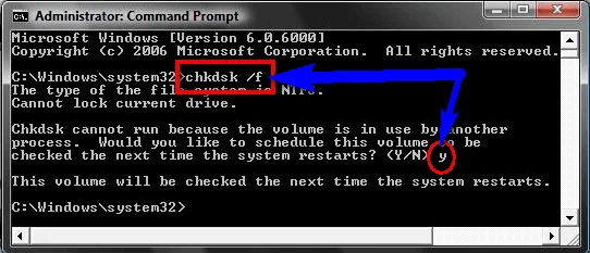 chkdsk f chkdsk f