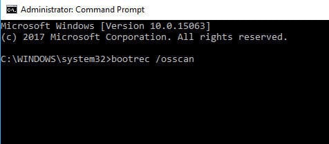 bootrec osscan