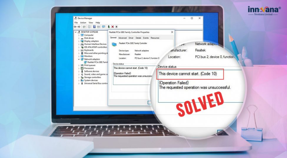 How to Fix Code 10 the Device Cannot Start Error Easily