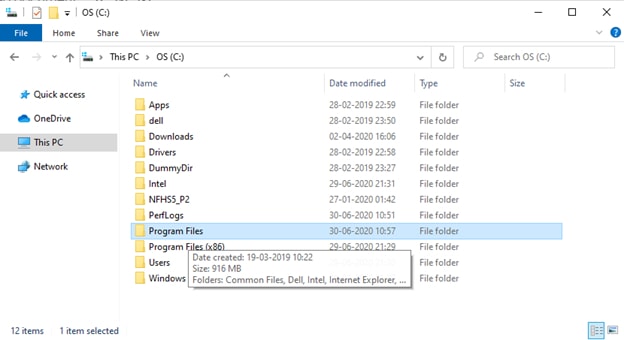 Find the Program Files