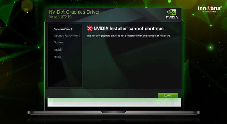 nvidia installer cannot continue