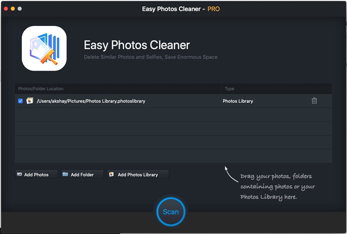 add photo in easy photos cleaner