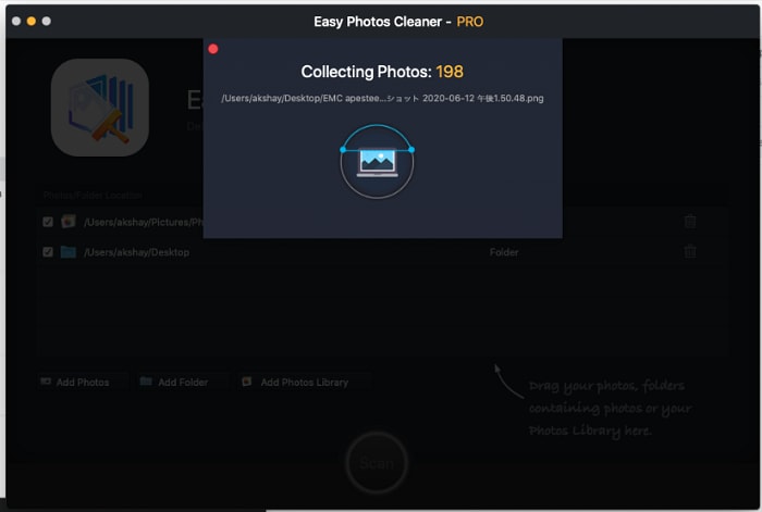 easy photos cleaner collecting photos from disk
