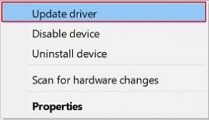 Update the graphics and monitor drivers manually